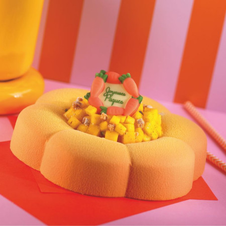 PCB Creation Happy Easter White Chocolate Round