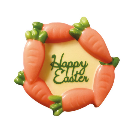 PCB Creation Happy Easter White Chocolate Round