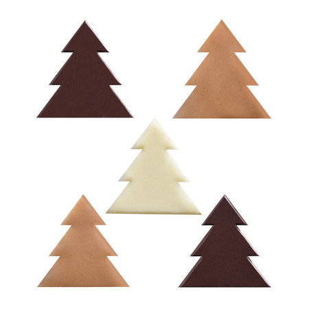 PCB Creation Extra Thin Chocolate Christmas Tree Assortment