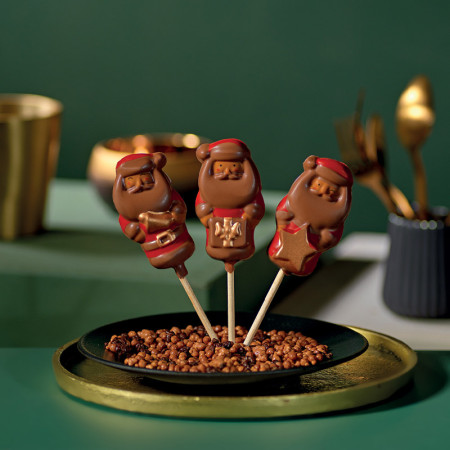PCB Creation Santa Claus Milk Chocolate Lollipops & Bags