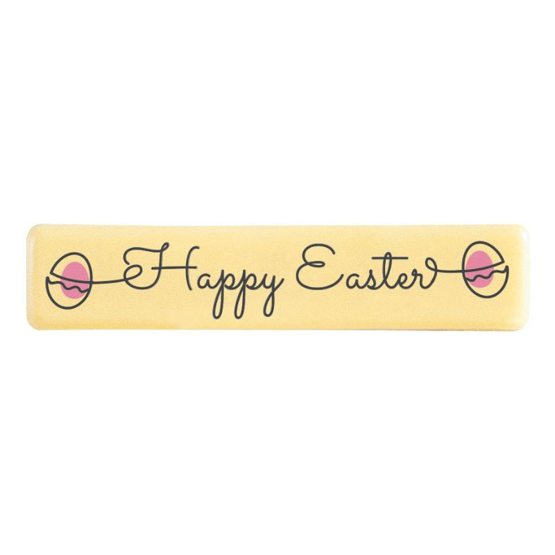 PCB Creation Happy Easter White Chocolate Rectangles