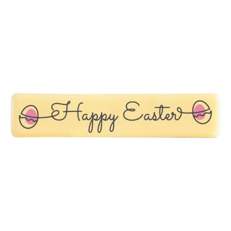 PCB Creation Happy Easter White Chocolate Rectangles
