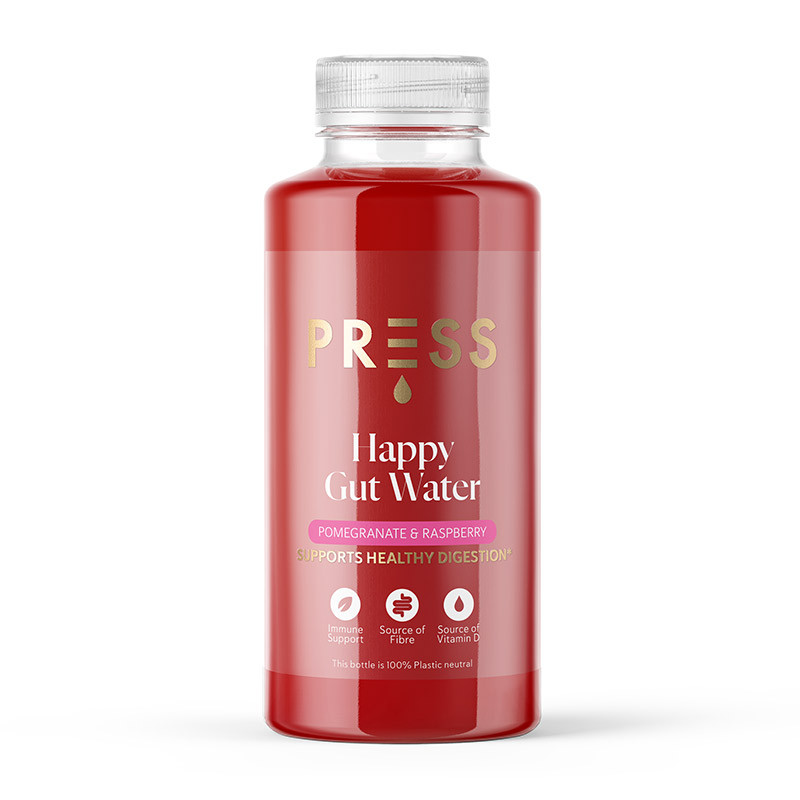 PRESS Pomegranate & Raspberry Happy Gut Water