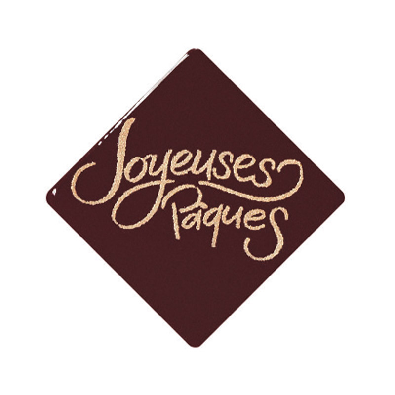 PCB Creation Easter Calligraphie Dark Chocolate Squares