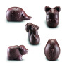Dark Chocolate Hazelnut and Almond Praline Easter Forest Creatures