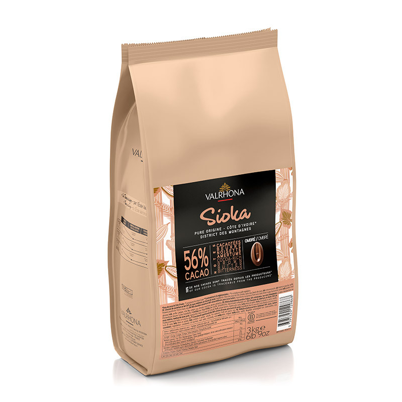 Valrhona Milk Chocolate Couverture Sioka 56%
