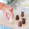 Dulcey Chocolate Gianduja and Crepe Wafer Filled Easter Animals