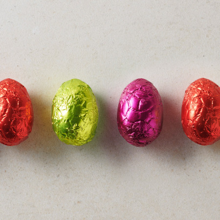 Wrapped Guanaja 70% Dark Chocolate Easter Eggs