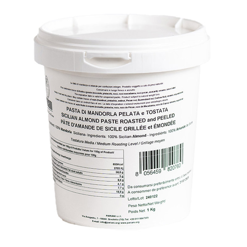 Pariani Sicilian Almond Paste Peeled And Roasted