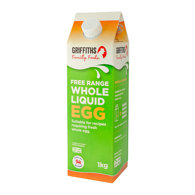 Griffiths Free Range Pasteurised Whole Liquid Egg