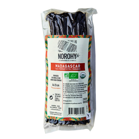 NOROHY Organic Madagascan Vanilla Beans 16-23cm